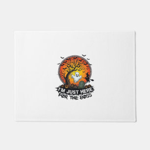 Im Just Here Boss Halloween Ghost Witch Pumpkins_1 Doormat