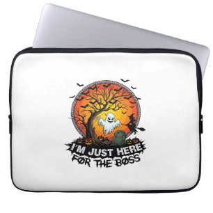 Im Just Here Boss Halloween Ghost Witch Pumpkins_1 Laptop Sleeve