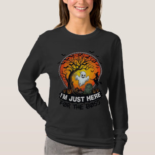 Im Just Here Boss Halloween Ghost Witch Pumpkins_1 T-Shirt