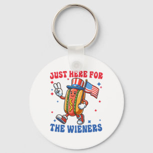 I'm Just Here For The 4th Of July  Key Ring