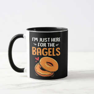 I'm Just Here for the Bagels Jewish Food  Mug