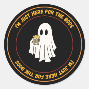 Im Just Here For The Boos Classic Round Sticker