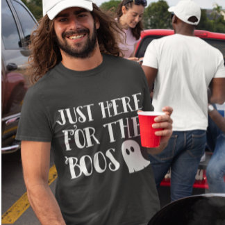 I'm Just Here for the Boos Cute Funny Halloween T-Shirt