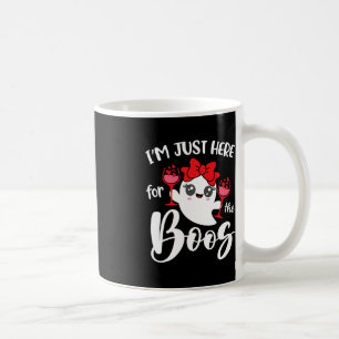 I'm Just Here For The Boos Cute Ghost Fun Women Ha Coffee Mug