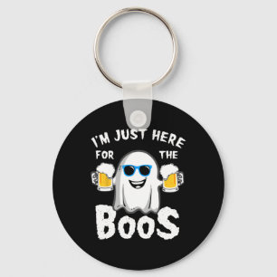 I'm Just Here For The Boos Fun Halloween Beer Love Key Ring