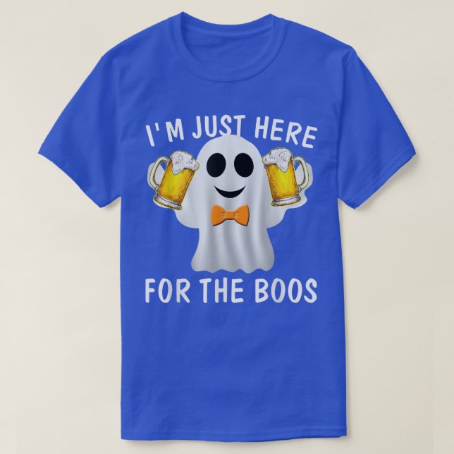 Im Just Here for the Boos  Funny Gift Halloween Gh T-Shirt (Design Front)