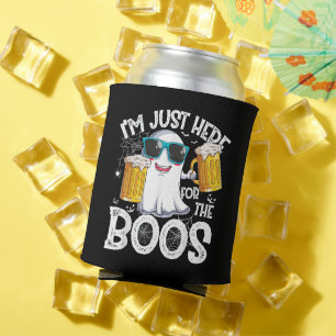 I'm Just Here for The Boos Funny Halloween Can Cooler