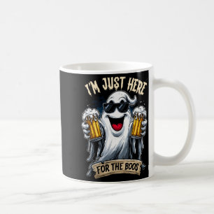 Im just here for The boos _ Funny Halloween Ghost Coffee Mug