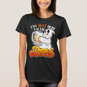 Im Just Here for the Boos Funny Halloween Ghost T-Shirt