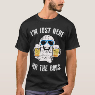 I'm Just Here For The Boos Funny Halloween Ghost T-Shirt