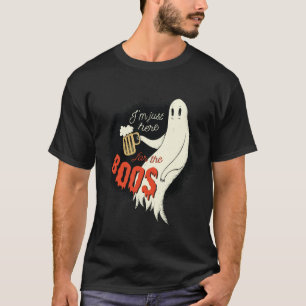 Im Just Here for The BOOS FUNNY Halloween Ghost T-Shirt
