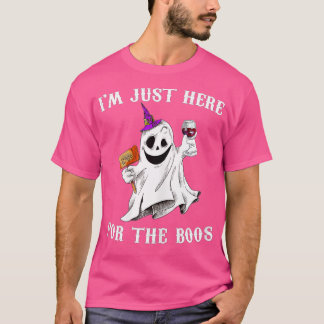 I'm Just Here For The Boos Funny Halloween Ghost T-Shirt