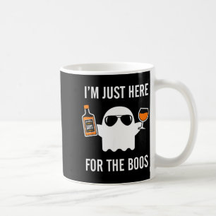 Im Just Here for The Boos Funny Halloween Liquor Coffee Mug