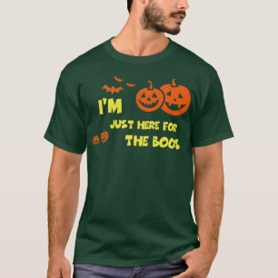 Im Just Here For The Boos Funny Halloween Tee Sca