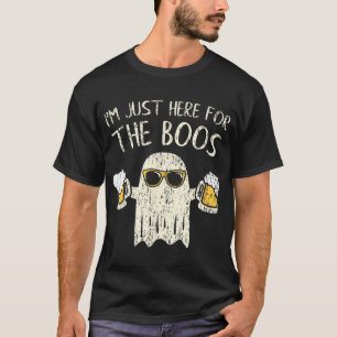  Im Just Here For The Boos Gift Halloween Ghost  T-Shirt