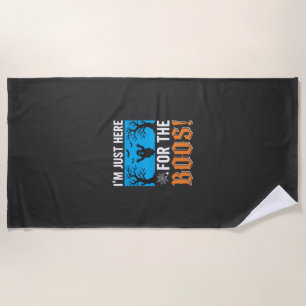 I'm Just Here For The Boos Halloween Design_1 Beach Towel