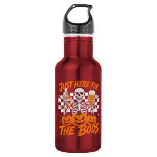 I'm Just Here for The Boos Halloween Skeleton 532 Ml Water Bottle