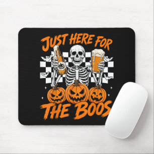 I'm Just Here for The Boos Halloween Skeleton Mouse Mat