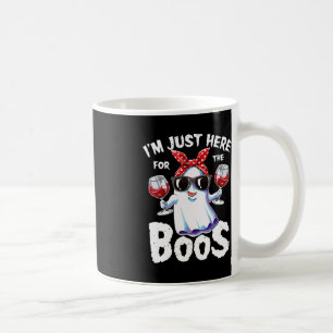 I'm Just Here For The Boos Halloween Women Ghost C Coffee Mug