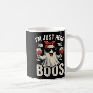 I'm Just Here For The Boos Halloween Women Ghost C Coffee Mug