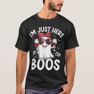 I'M Just Here For The Boos Halloween Women Ghost T-Shirt