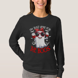 I'm Just Here For The Boos Halloween Women Ghost T-Shirt