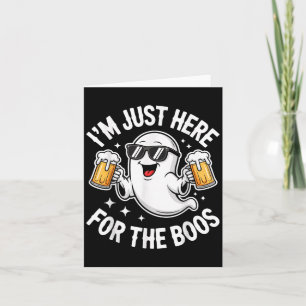 I'm Just Here For The Boos Shirt Men Women Ghost H Card