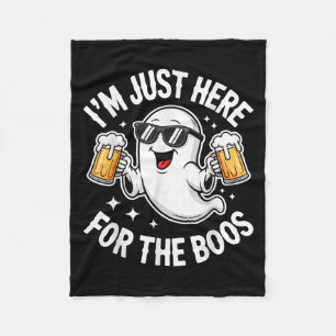 I'm Just Here For The Boos Shirt Men Women Ghost H Fleece Blanket
