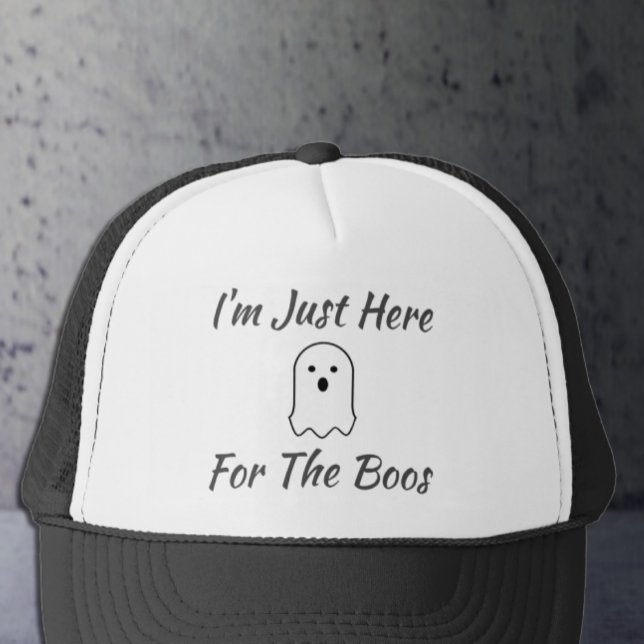 I'm Just Here For The Boos Trucker Hat (Creator Uploaded)