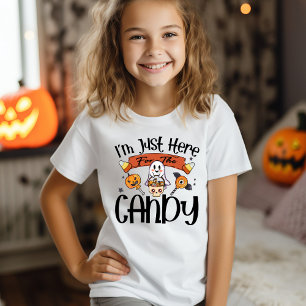 I'm Just Here for the Candy Cute Halloween T-Shirt