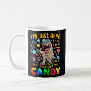 I'm Just Here For The Candy Dinosaur Mummy Hallowe Coffee Mug