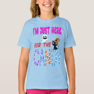 I'm Just Here for the Candy – Funny Halloween Kids T-Shirt