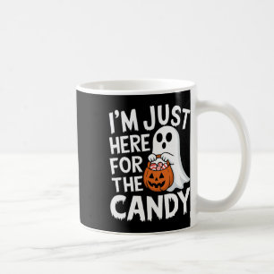 I'm Just Here For The Candy Halloween Pun Lollipop Coffee Mug