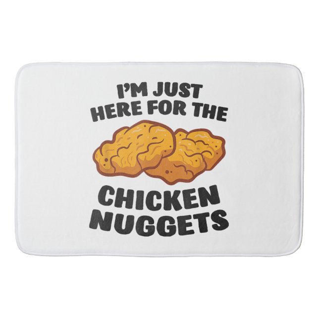 I'm Just Here For The Chicken Nuggets Bath Mat (Front)