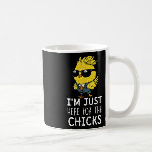 Im Just Here For The Chicks Cute Easter Boys Kids Coffee Mug