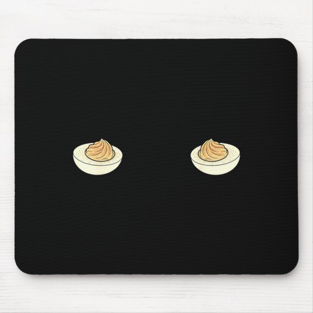 I'm Just Here For The Deviled Eggs Funny Couple Ma Mouse Mat (Front)