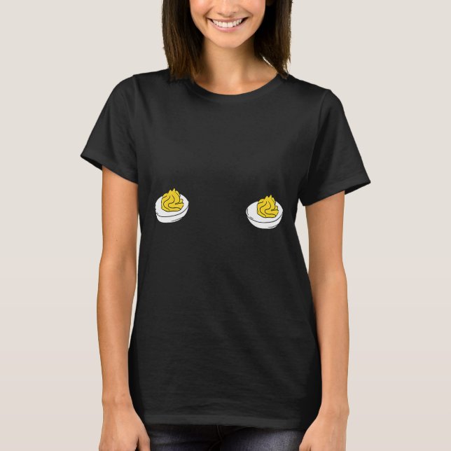 I'm Just Here For The Deviled Eggs Funny Couple Ma T-Shirt (Front)