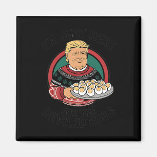 I'm Just Here For The Deviled Eggs Funny Thanksgiv Magnet