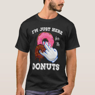 I'm Just Here For The Doughnuts Doughnut Cute Men  T-Shirt