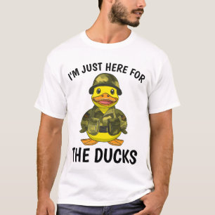 I'm Just Here For The Ducks Cruise Military Shirt