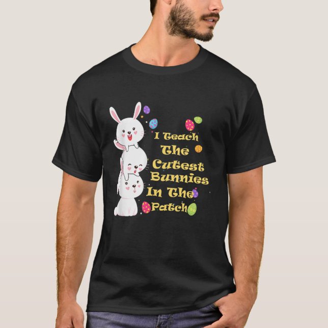 I'm Just Here For The Easter Eggs Hunting Happy Ea T-Shirt (Front)