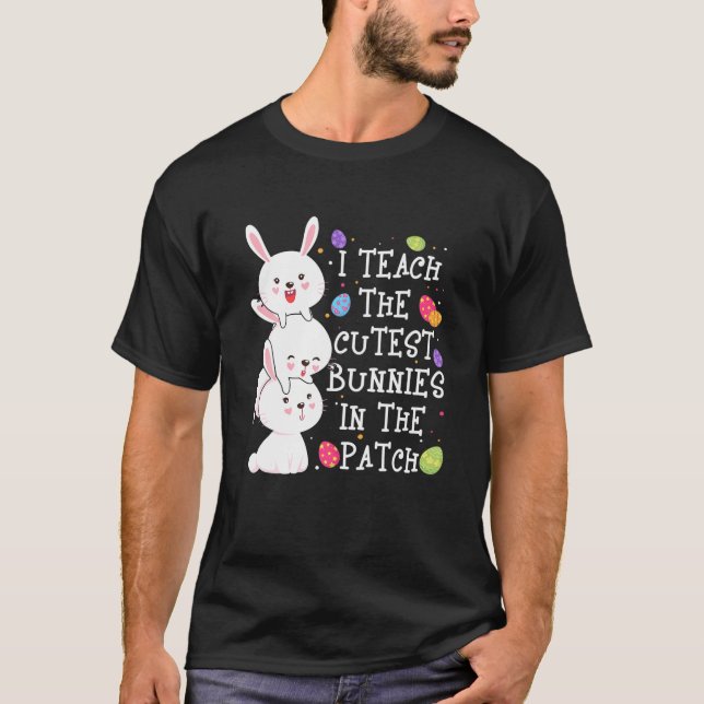 I'm Just Here For The Easter Eggs Hunting Happy Ea T-Shirt (Front)