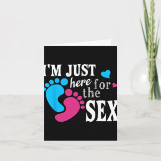 Im Just Here For The Funny Gender Reveal Party  Card