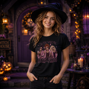 I'm Just Here For The Hocus Pocus Pink Witches T-Shirt