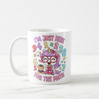 Im Just Here For The Maths Cute Mug