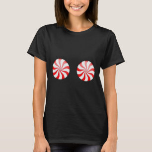 I'm Just Here For The Peppermints Funny Christmas T-Shirt