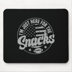 I'm Just Here For The Snacks American Football Fun Mouse Mat