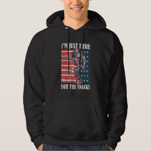I'm Just Here For The Snacks American Football Hoodie
