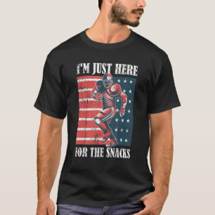 I'm Just Here For The Snacks American Football T-Shirt