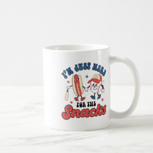 I'm Just Here For The Snacks Bysebyll 4th Of July  Coffee Mug